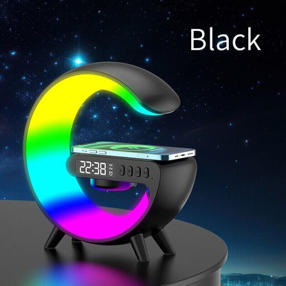 🎄New Year Sale 49% OFF🔥Multifunctional Bluetooth Speaker-Colorful Atmosphere Light Wireless Charging and Clock All-in-one Machine