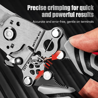 💥NEW 2025 Upgraded💥Multifunctional Folding Wire Stripper-Professional Electrician Tool