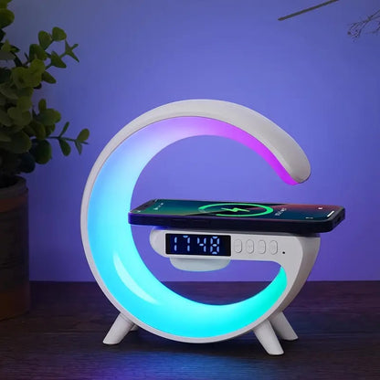 🎄New Year Sale 49% OFF🔥Multifunctional Bluetooth Speaker-Colorful Atmosphere Light Wireless Charging and Clock All-in-one Machine