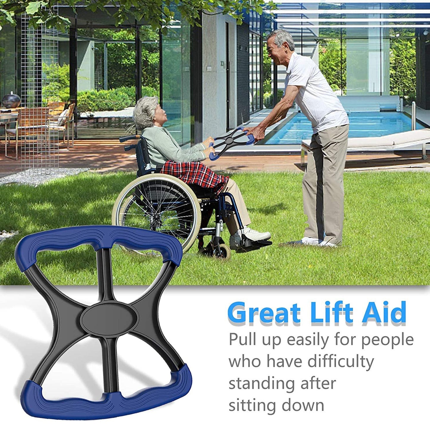 🔥 Last Day Sale 50% Off  ⏰ Standing Aid and Handicap Bar with No-Slip Grip Handles Stand Assist Lift 🎉