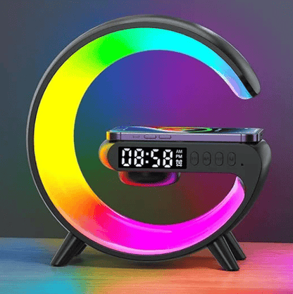 🎄New Year Sale 49% OFF🔥Multifunctional Bluetooth Speaker-Colorful Atmosphere Light Wireless Charging and Clock All-in-one Machine