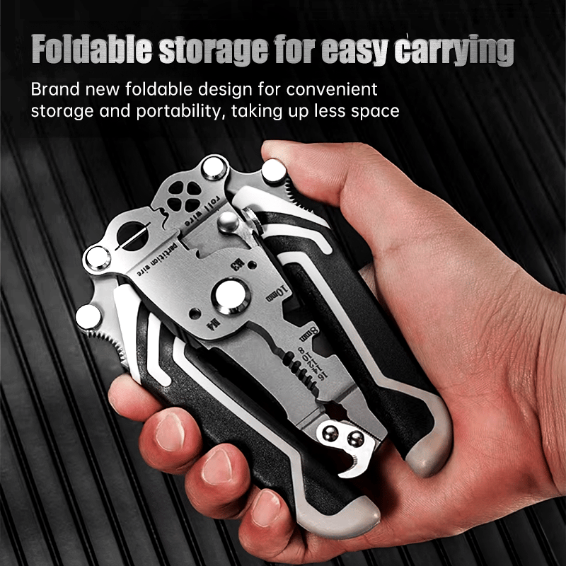 💥NEW 2025 Upgraded💥Multifunctional Folding Wire Stripper-Professional Electrician Tool